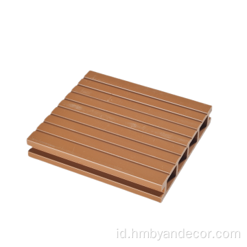 WPC Waterproof Outdoor Decking Lantai Di Luar WPC Decking